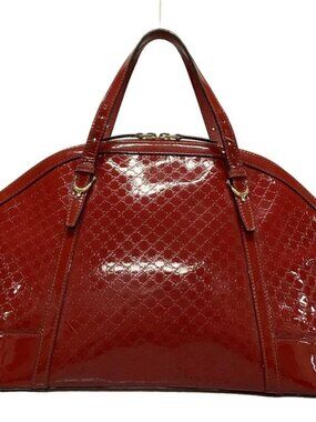 Gucci Handbag Nice Micro Guccissima Red Leather